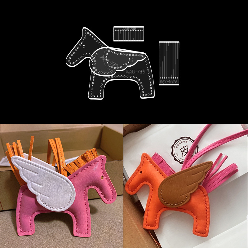 Șablon din acrilic pentru pandantiv din piele – DIY