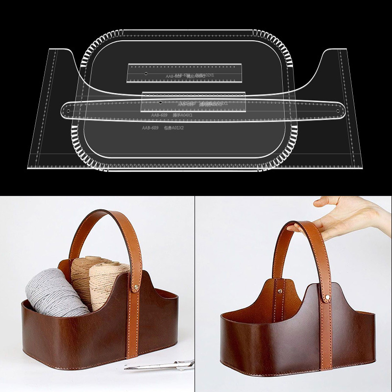 Coș de cusut din acrilic — DIY, import: Nu, etichetă privată: Nu, autorizație IP: Nu