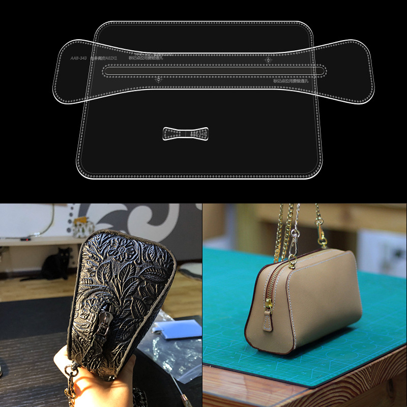 Geantă DIY din acrilic pentru umăr – model, crossbody, fără șablon de tăiere