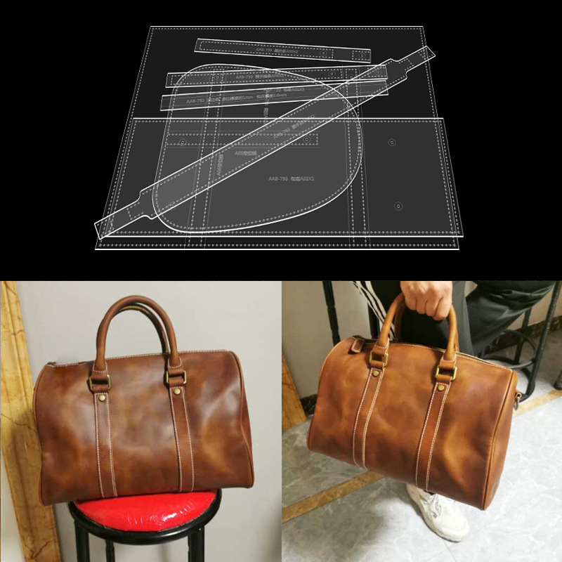 Șablon acrilic DIY pentru geantă de mână făcută manual — stil business, curea de umăr; Brand: DIY; Material: Acrilic; Import: Nu; IP: Nu