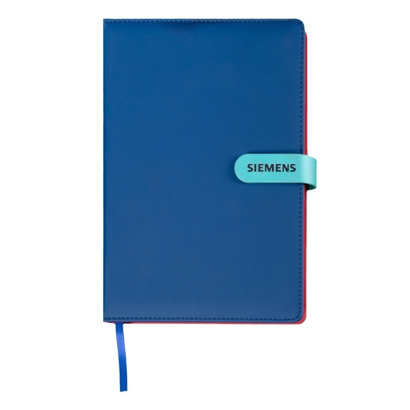 Caiet A5 - Set cadou corporativ personalizat, copertă din piele artificială, legare în spirală, Dowling hârtie, 100 g, 100 pagini