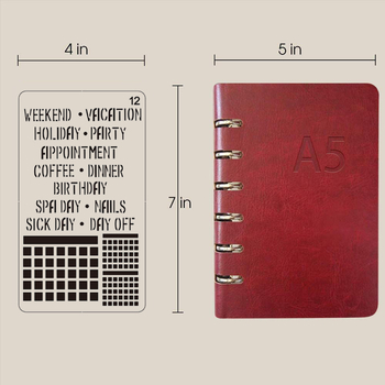 Șablon PET decupat pentru pictură, pentru jurnal DIY cu temă, Goshen Painted, design dantelat, etichetă privată licențiată