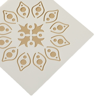 Șablon de pictură mandala, Material PET, Decor pentru perete pentru jurnal, DIY — Brand Xiao Ba, Drepturi IP: Nu