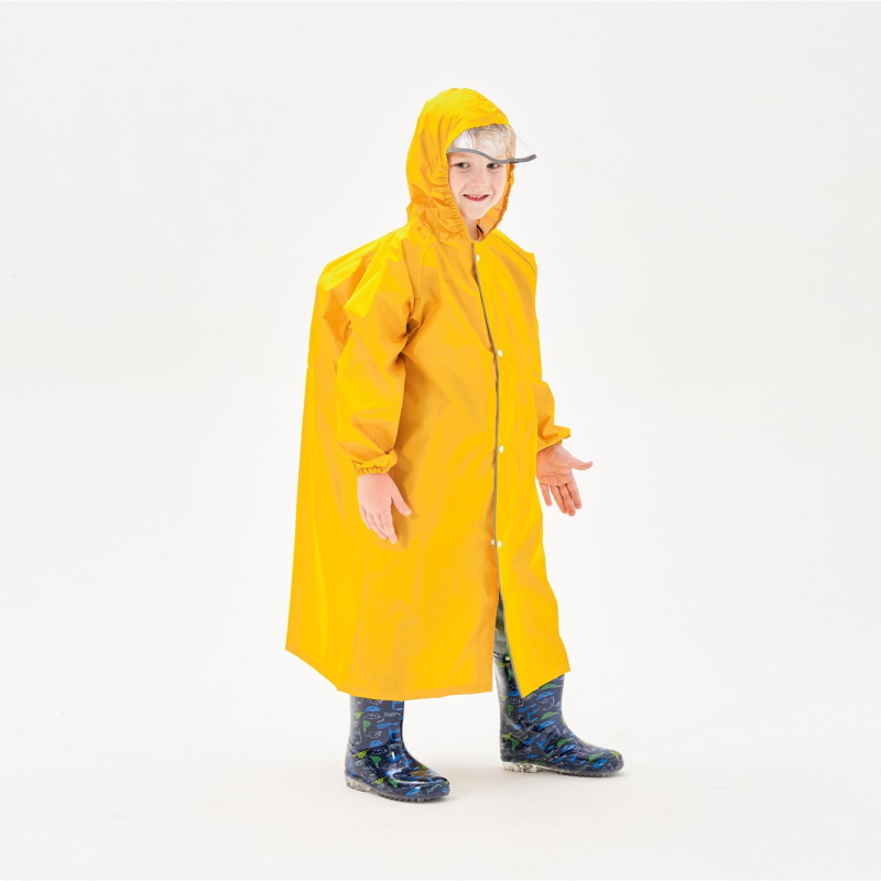 Palton de ploaie despărțit pentru familie – pentru copii și adulți, impermeabil, ușor, uscare rapidă, țesătură din poliester taftă, strat PU adeziv