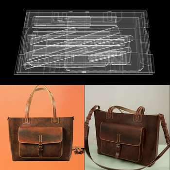 DIY șablon pentru geantă tote din acrilic pentru bărbați și femei — desene și tipare; material: acrilic; marcă: DIY; import: Nu; autorizare IP: Nu