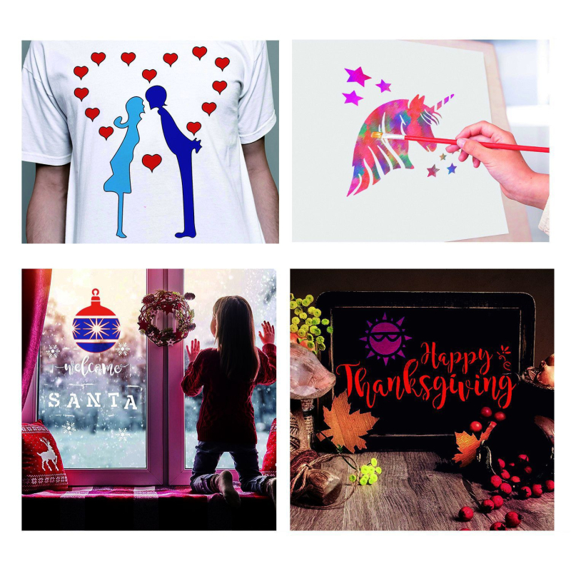 Prozirni šabloni za bojenje s motivima životinja i biljaka – 18 dizajna, DIY. Brand: Painted Enle; Materijal: PET; Ovlašćeni privatni brendovi: Da; IP autorizacija: Ne; Uvoz: Ne
