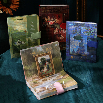 Jurnal Chengpin: motif de lumină și umbră inspirat de Monet, legare cu adeziv, 180 de pagini, hârtie 100 g