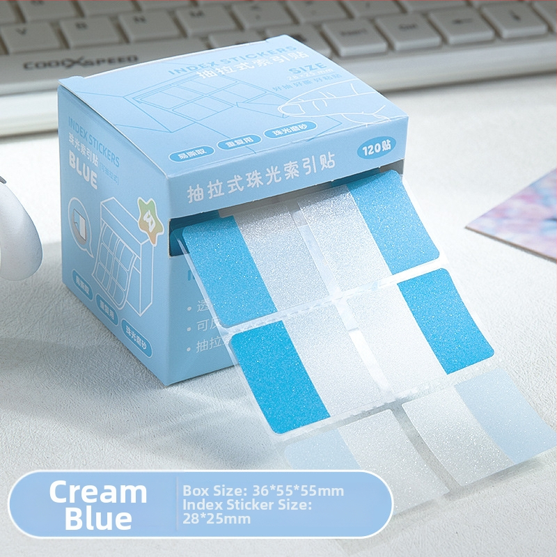Xiami indeksne naljepnice s perl papirjem – 120 naljepnica u kutiji, perl papir, model 11123523, naljepnica za upute