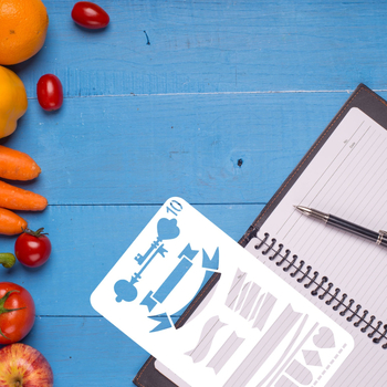 Riglă șablon pentru desen DIY graffiti și album foto, margine cu dantelă decupată, plastic, neimportată, fără autorizare IP