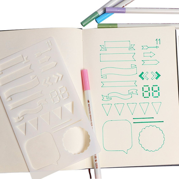 Riglă șablon pentru desen DIY graffiti și album foto, margine cu dantelă decupată, plastic, neimportată, fără autorizare IP