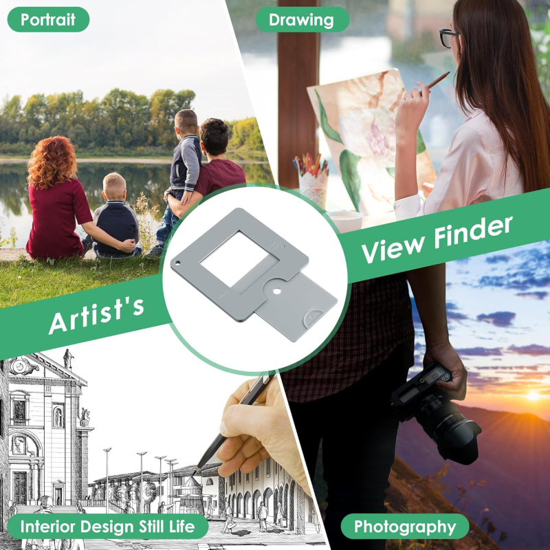 Viewfinder pentru pictură – portabil, plastic, marcă Neutral, tipul 1, fără import, fără autorizare IP