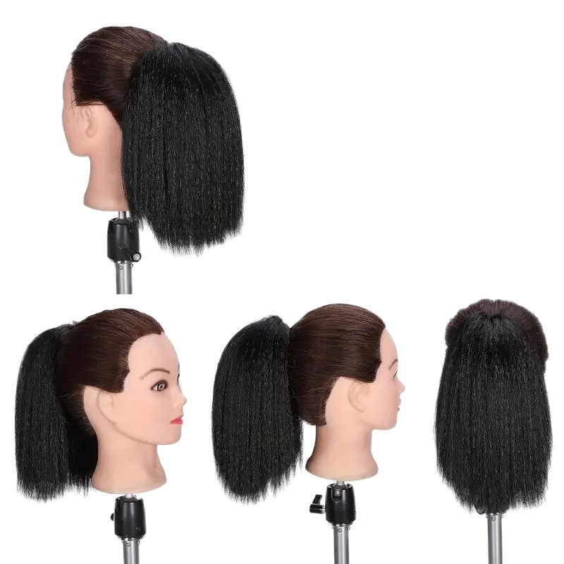 Perucă coadă de cal, pachet de păr, fibre cu temperatură înaltă, vopsire fără căldură, model ZJYKMW, pentru doamne