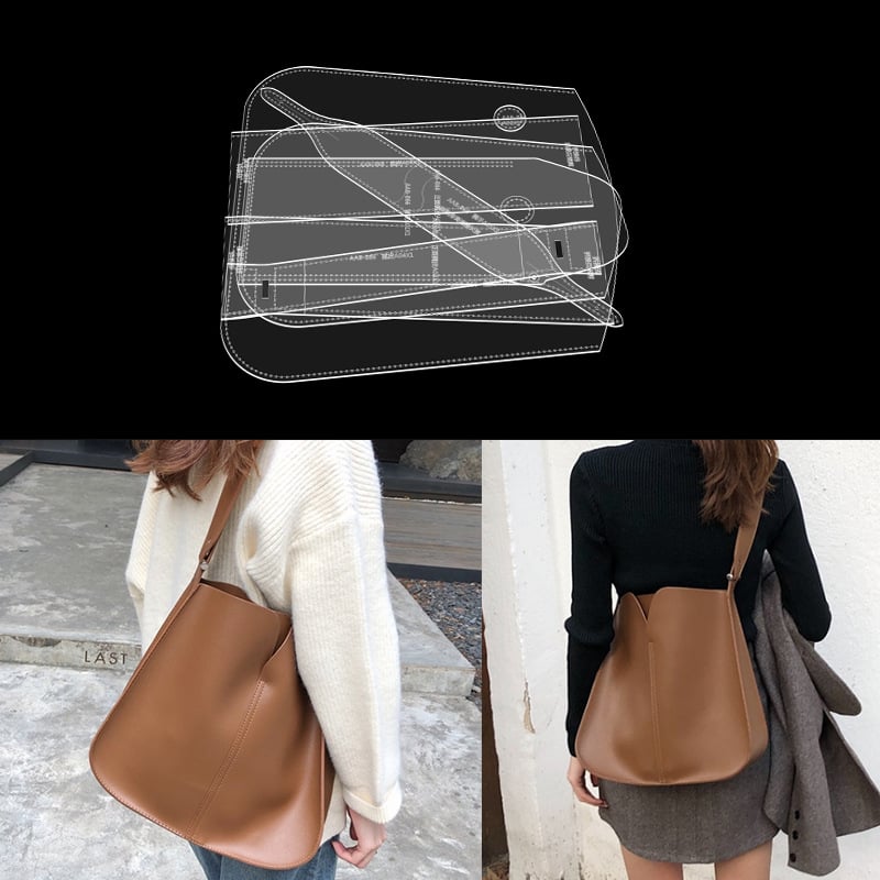 Geantă de umăr casual pentru femei și geantă tote, material acrilic, model desen, design DIY