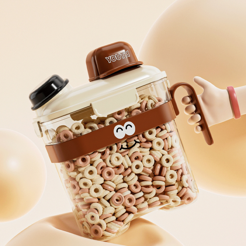 Recipient pentru depozitare orez cu sigilare, protecție împotriva umidității și insectelor, plastic alimentar, capacitate de 10 L sau mai mare, design modern minimalist