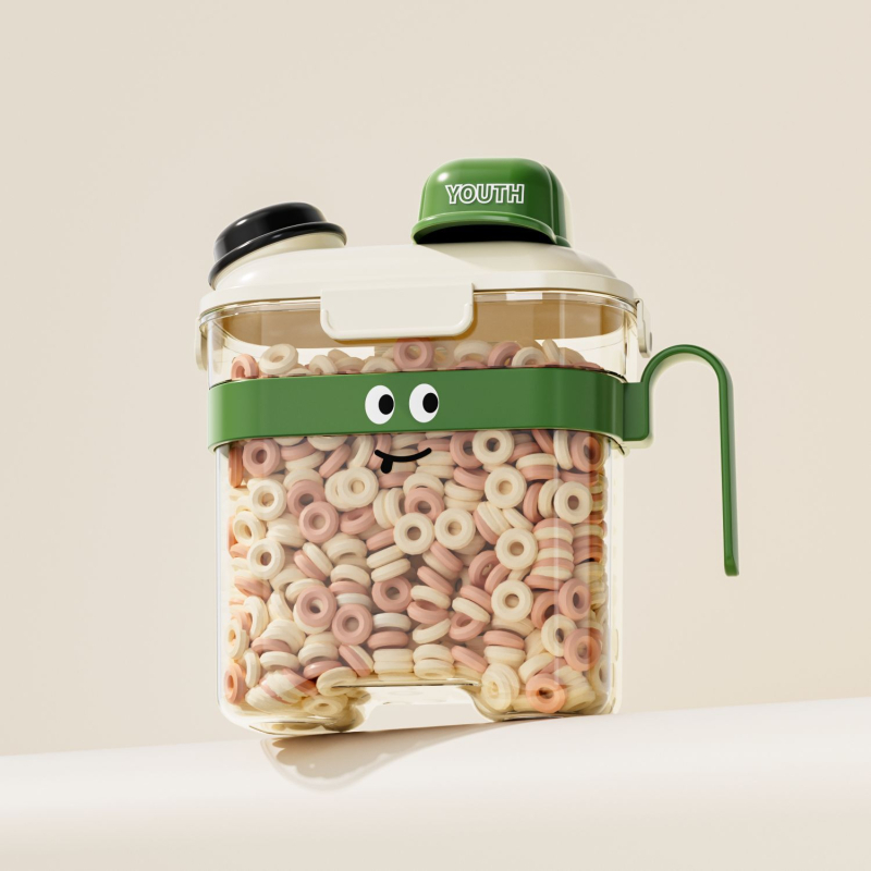 Recipient pentru depozitare orez cu sigilare, protecție împotriva umidității și insectelor, plastic alimentar, capacitate de 10 L sau mai mare, design modern minimalist