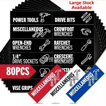 90 kom magnetnih naljepnica za kutiju alata