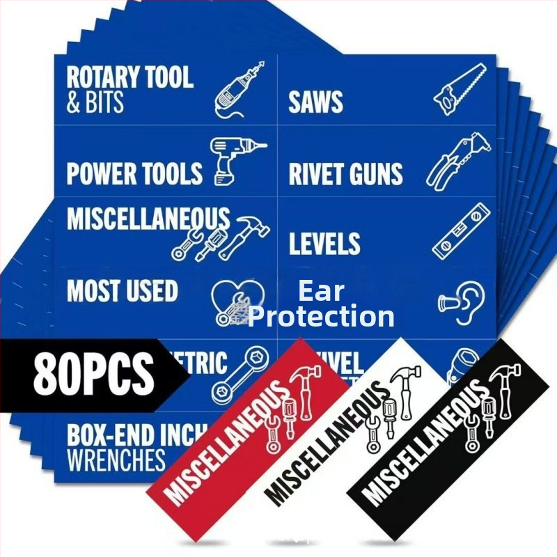 90 kom magnetnih naljepnica za kutiju alata