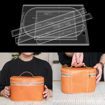 DIY acrylic clutch torba – ručno izrađena torba u stilu alata s uzorkom modela