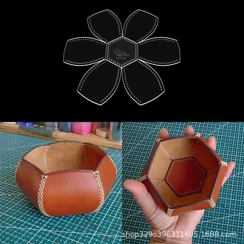 DIY šablona za lasersko rezanje: pladanj od prozirnog akrila i Kraft papira za skladištenje