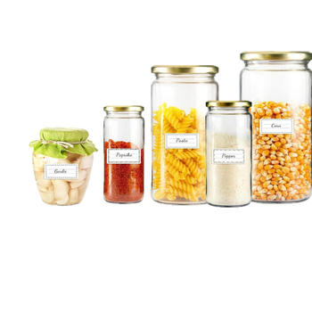 Pravokutna etiketa za džem s ručno pisan tekstom, papir, prilagodljiva, 12 etiketa po stranici