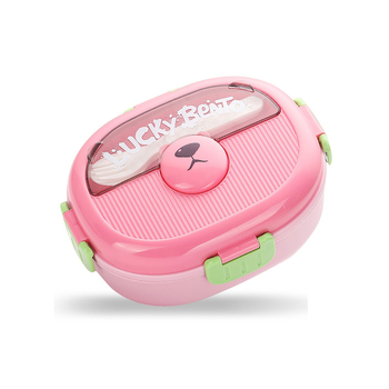 Ovalni plastični kutija za obrok sa zatvorenim pregradama, otporan na miris, mikrovalna pećnica kompatibilna