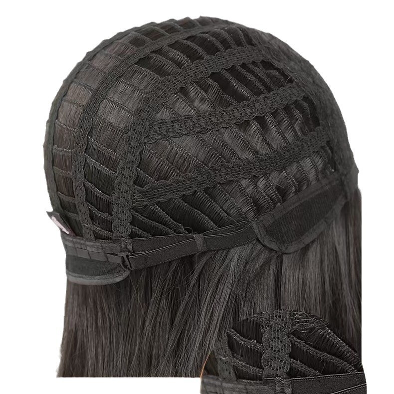 Ženska kratka kovrča perika s potpunim prekrivanje glave, lagana za ljeto, model T-3008, korejski stil, vlakna otporna na toplotu