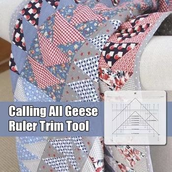 Flying Geese Trim Cutting Ruler - akril, Nije za uvoz, Bez IP dozvole