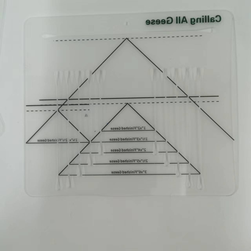 Flying Geese Trim Cutting Ruler - akril, Nije za uvoz, Bez IP dozvole