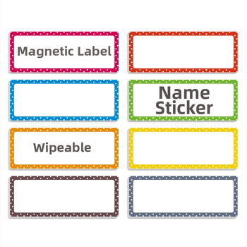 Rukopisne naljepnice za imena od magnetskog EVA, Lace Name Sticker, prilagodljiva privatna oznaka