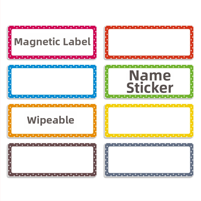 Rukopisne naljepnice za imena od magnetskog EVA, Lace Name Sticker, prilagodljiva privatna oznaka