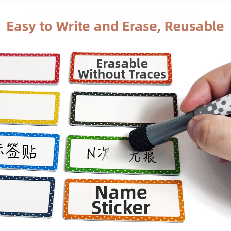 Rukopisne naljepnice za imena od magnetskog EVA, Lace Name Sticker, prilagodljiva privatna oznaka
