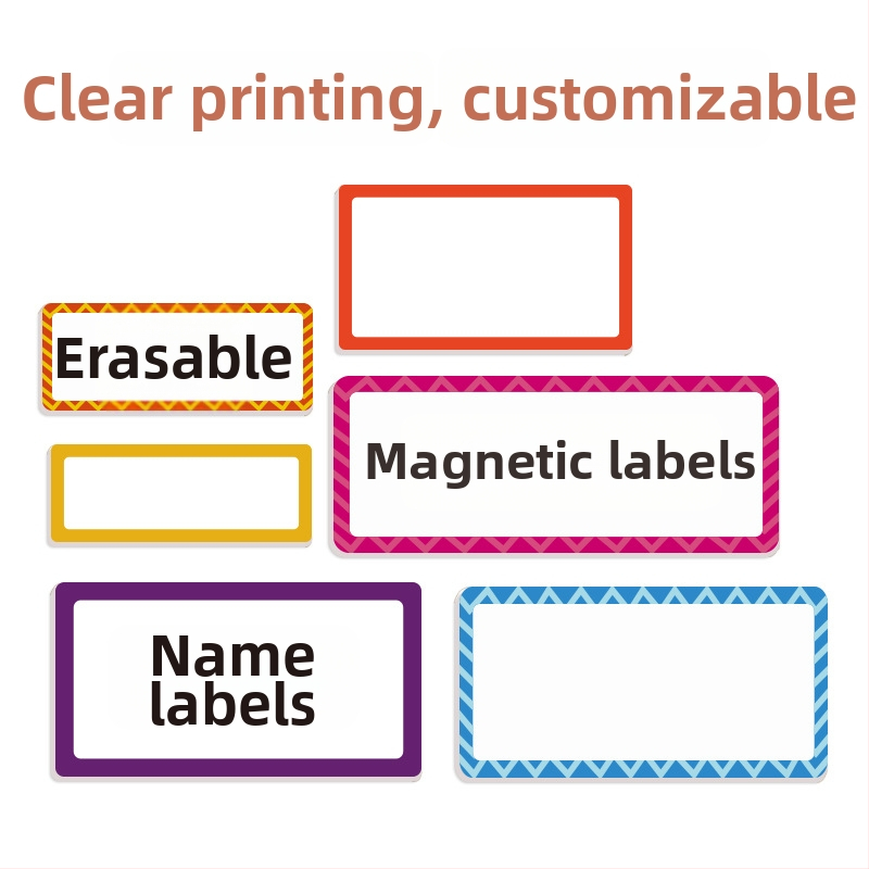 Rukopisne naljepnice za imena od magnetskog EVA, Lace Name Sticker, prilagodljiva privatna oznaka