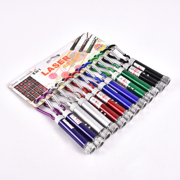 3-u-1 laserski pokazivač crvenog laserom i LED svjetlom, aluminijsko kućište, 1W LED, ručno napajanje, domet do 50 m