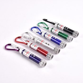 3-u-1 laserski pokazivač crvenog laserom i LED svjetlom, aluminijsko kućište, 1W LED, ručno napajanje, domet do 50 m