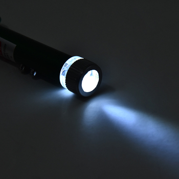 3-u-1 laserski pokazivač crvenog laserom i LED svjetlom, aluminijsko kućište, 1W LED, ručno napajanje, domet do 50 m