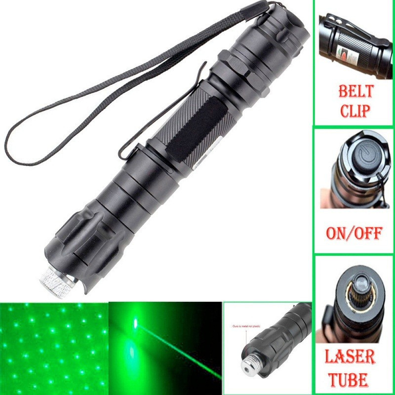 Laser pokazivač visoke snage, efekt zvjezdano neba, napajan litijskom baterijom, metalno kućište