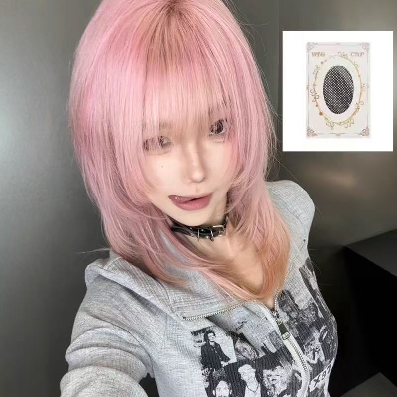 Perika za kratku ravnu kosu – Qi bangs, univerzalni model, vlakno otporno na visoke temperature, mehanička obrada, nije za bojanje ili trajnu