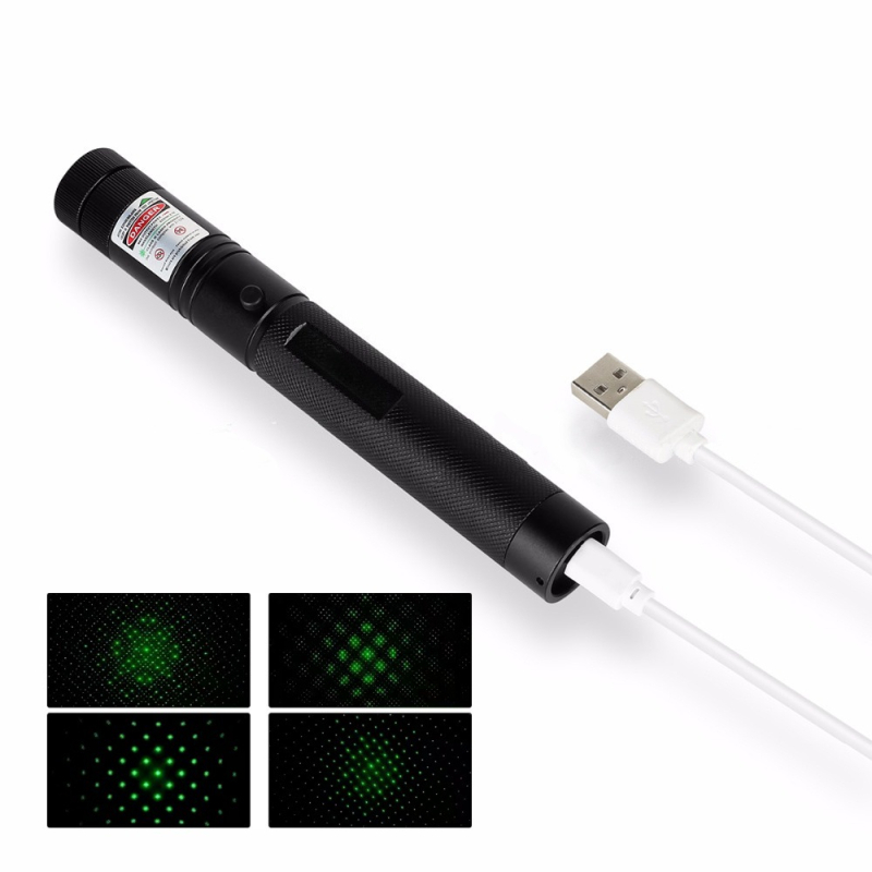 Zeleni laserski pokazivač Hurricane — čvrsto aluminijsko kućište; tiskanje logotipa dostupno; prilagodbe nema (Brand: Hurricane; Materijal: Čvrsto aluminij; Tisak loga: Da; Prilagodba: Ne)