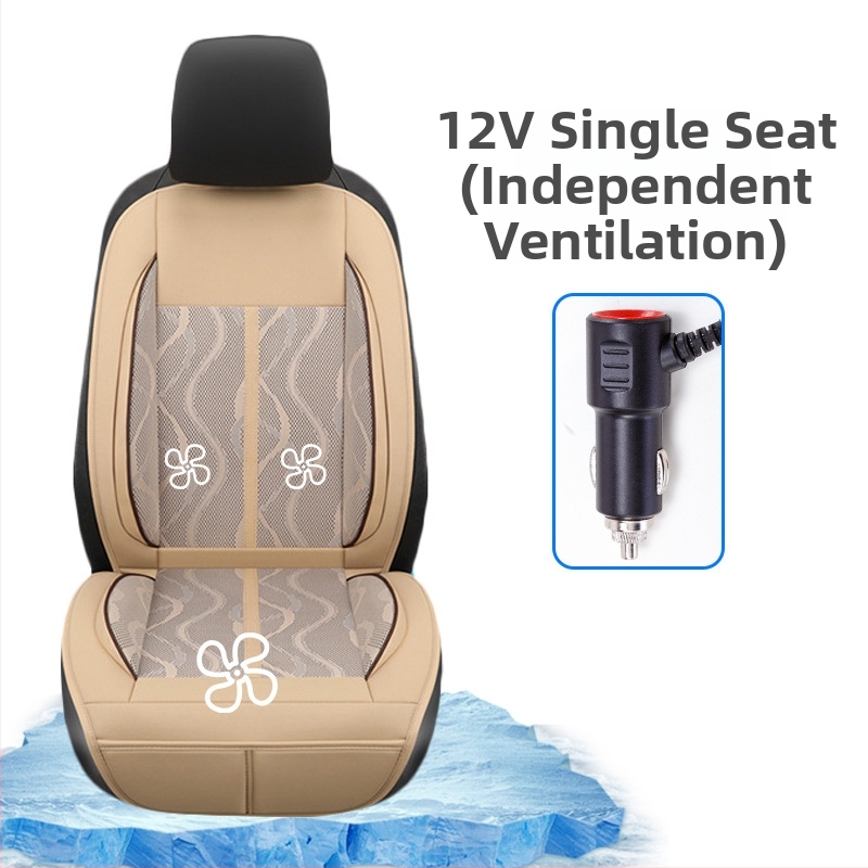 CHEGES Auto ventilačná podložka na sedadlo, Ice Silk povrch, bez výplne, bez prispôsobenia, letná ventilácia