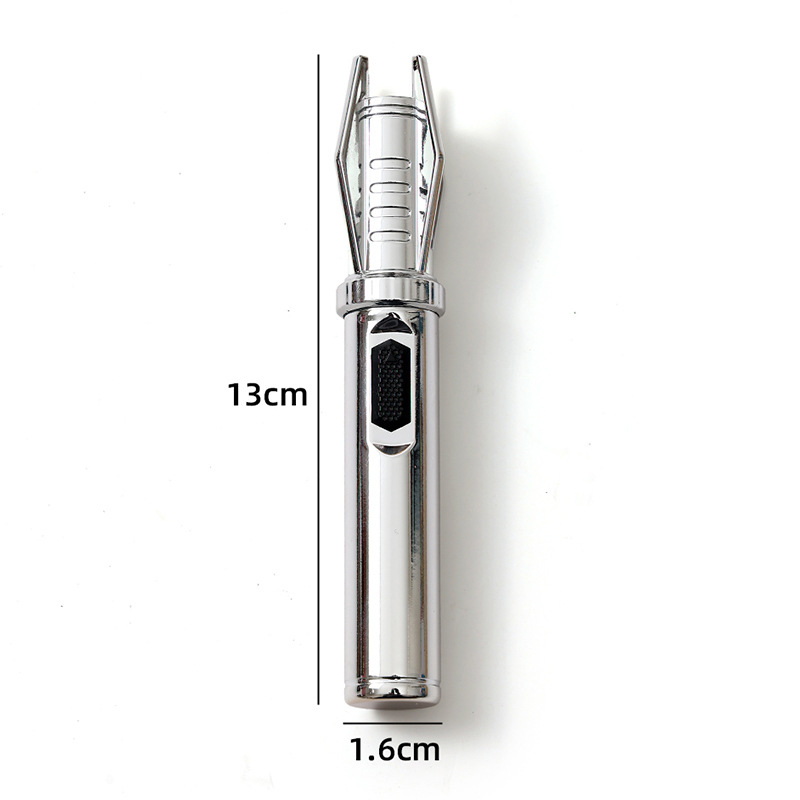 Stilou laser cu iluminare LED și laser infraroșu, corp din aluminiu, alimentat cu baterii, rază până la 500 m