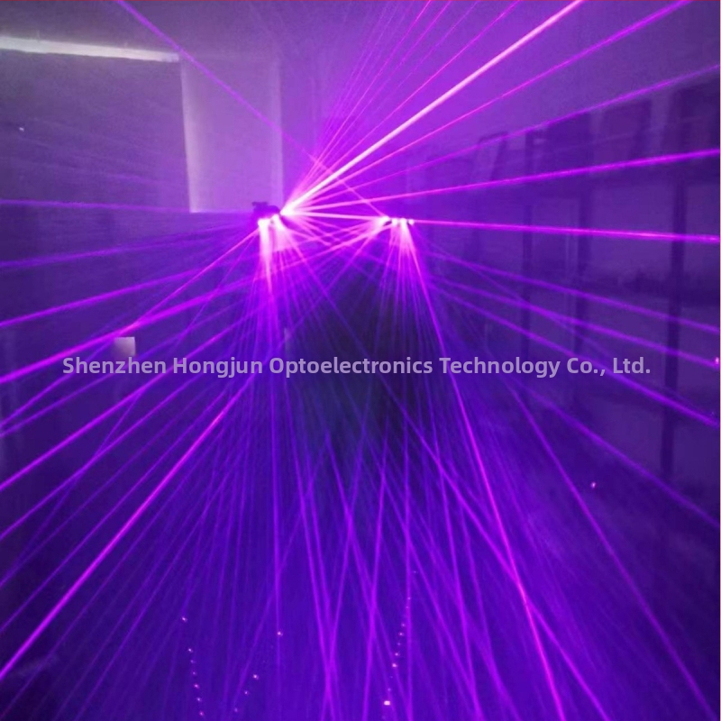 Laserové rukavice pre scénu — Funkcia: rekvizita pre laserové show; Rozsah použitia: nočné kluby, bary, laserový tanec; Balenie: 50 kusov; Materiál: kov