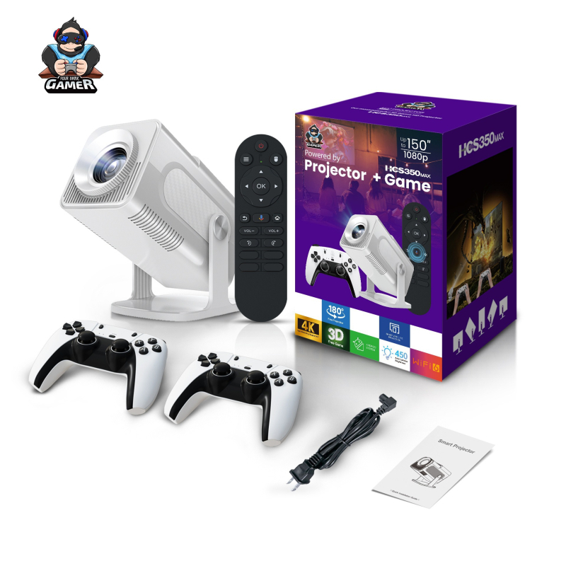 HCS350MAX Pametni gaming projektor s WiFi 6, Android OS, 1080p, prijenosni