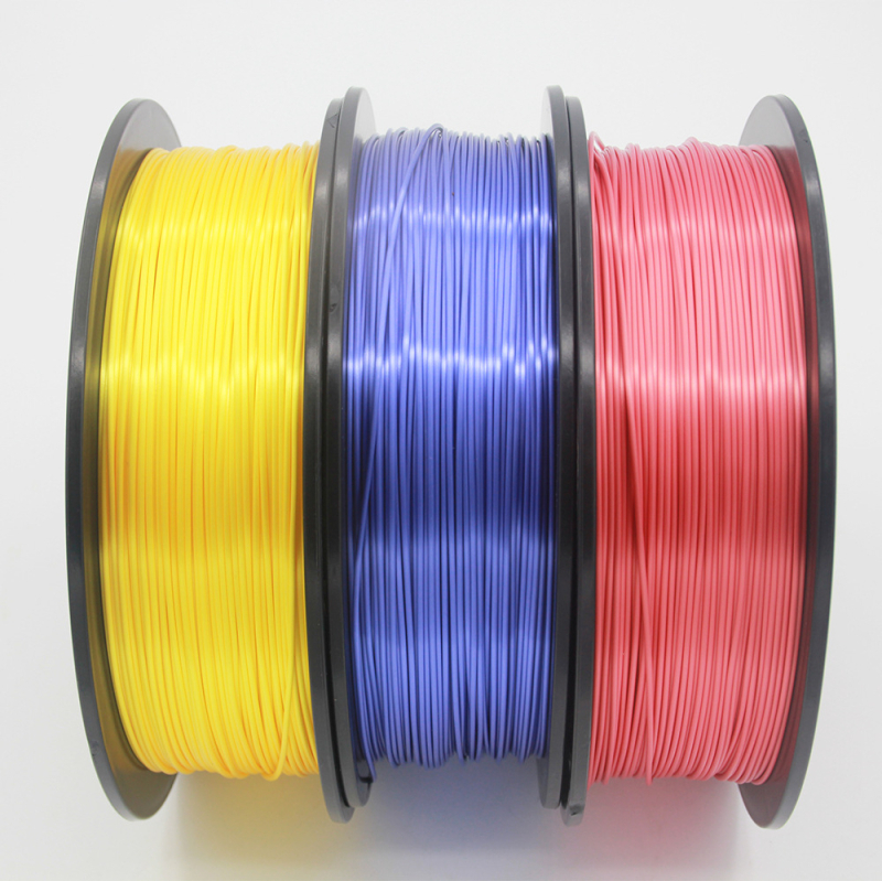 PETG 3D nyomtató filamentum - Nagy szilárdság, Magas törhetetlenség, Rendezett tekercselés, WLSD márka, Kör keresztmetszet, 330 m hossz