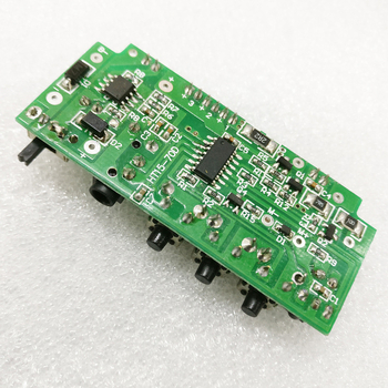 Πλακέτα κυκλώματος ενισχυτή LED προβολέα με υπέρυθρο τηλεχειριστήριο και είσοδο MP3 ήχου — HT15-70D, διπλής όψεως PCB από χαλκό, βάση από ύφαντο γυαλί, μόνωση ρητίνης οργανικής, VO αντιφλεγμονώδες πάνελ