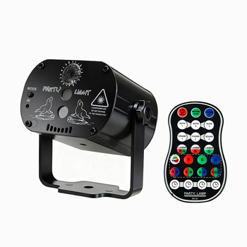 Μίνι σκηνικό φως λέιζερ με απομακρυσμένο και φωνητικό έλεγχο – πηγή λέιζερ + LED, μοντέλο R60, τροφοδοσία 5V USB, εσωτερική χρήση, αλουμινένιο περίβλημα, πιστοποίηση CE