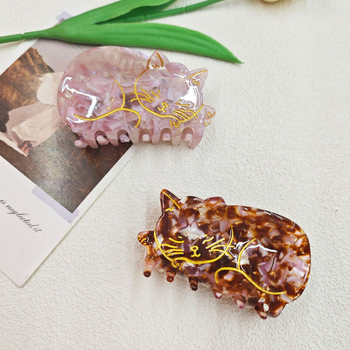 Clip de păr – gheară, realizat manual, brand 橘朵, model A447, stil feminin de zână