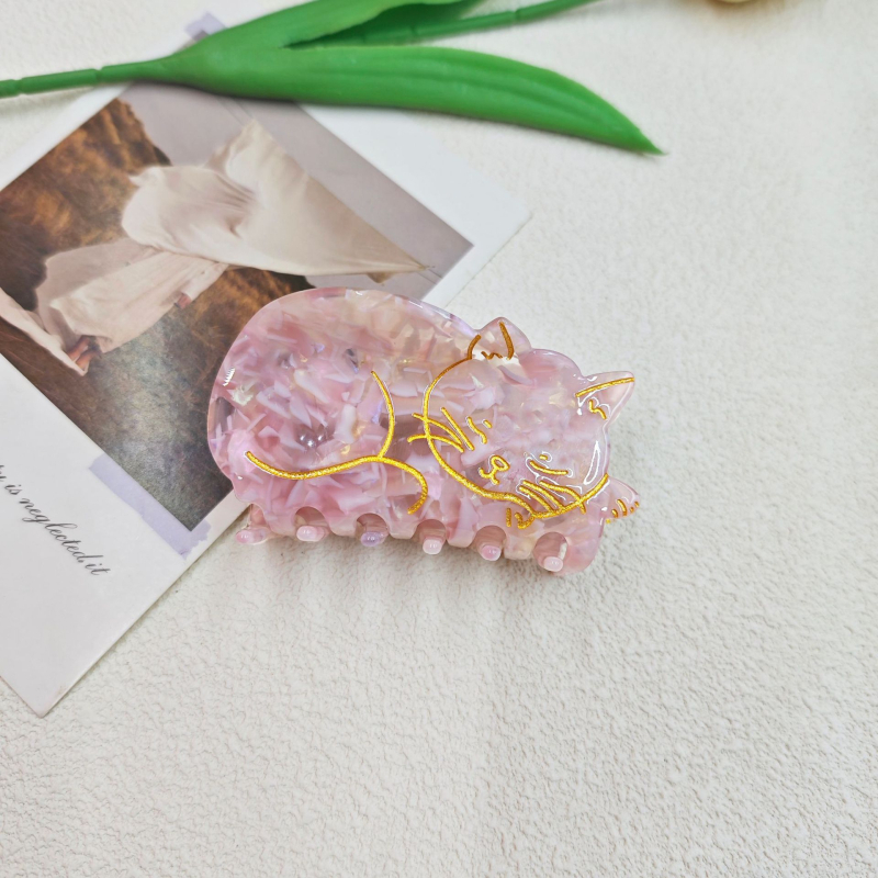 Clip de păr – gheară, realizat manual, brand 橘朵, model A447, stil feminin de zână