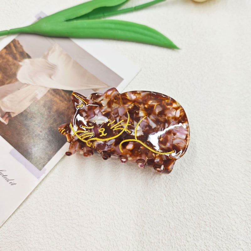 Clip de păr – gheară, realizat manual, brand 橘朵, model A447, stil feminin de zână