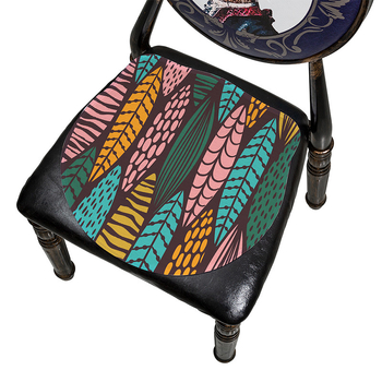 Μαξιλάρι καρέκλας Ice Silk, με μοτίβο φύλλων, μονοκόμματη κατασκευή, από Mr. Bao (Προέλευση: Zhejiang Tiantai)