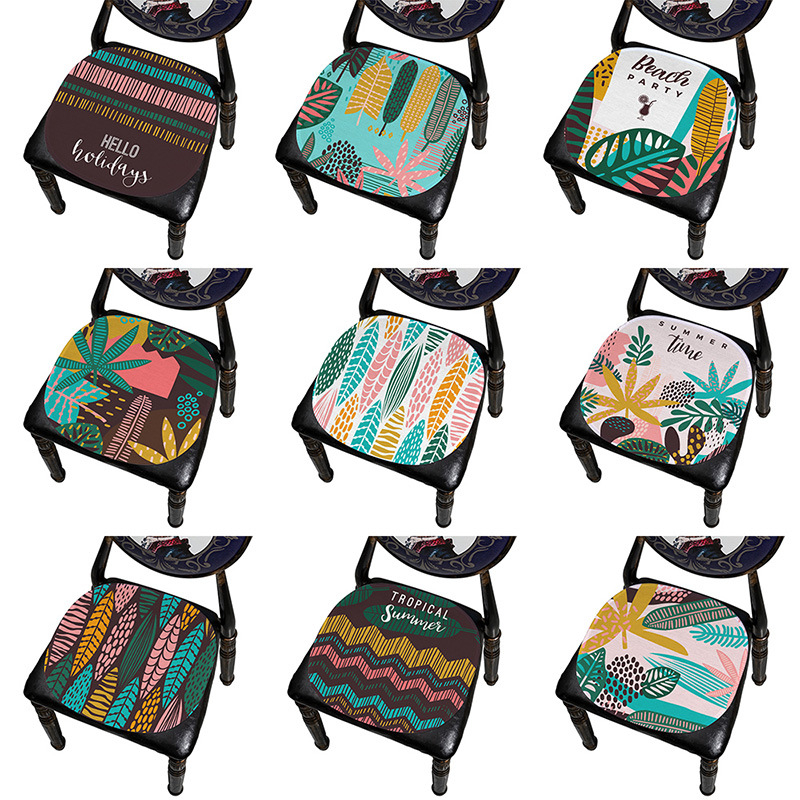 Μαξιλάρι καρέκλας Ice Silk, με μοτίβο φύλλων, μονοκόμματη κατασκευή, από Mr. Bao (Προέλευση: Zhejiang Tiantai)